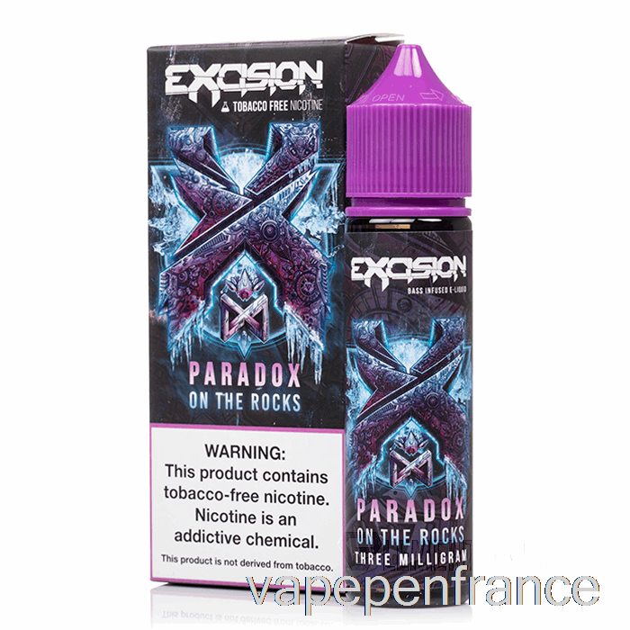 Paradoxe Sur Les Rochers - Excision - Alt Zéro - Stylo Vape 60 Ml 0 Mg